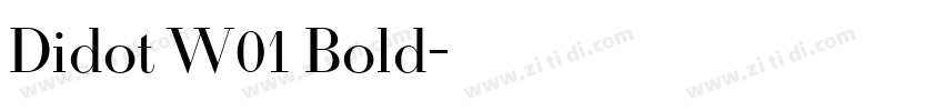 Didot W01 Bold字体转换